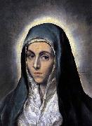 GRECO, El The Virgin Mary oil on canvas